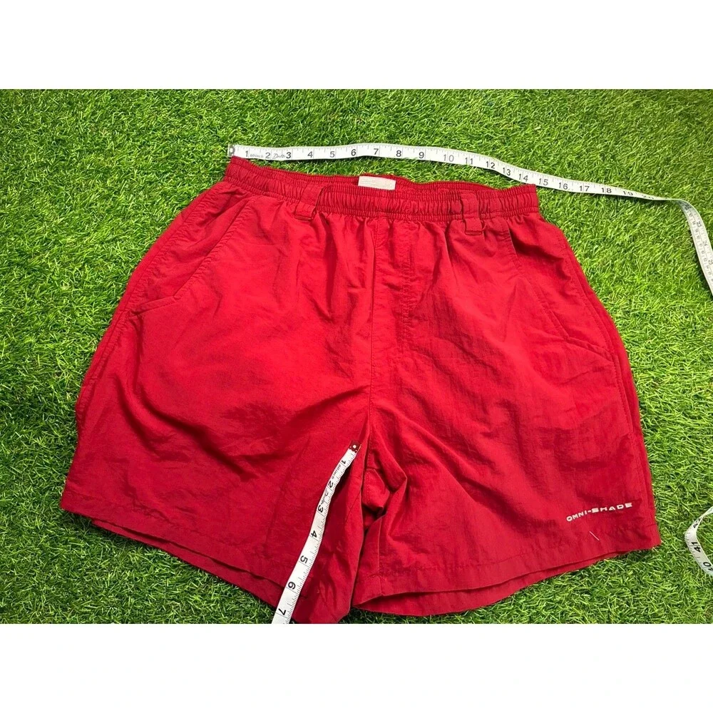 Columbia PFG Omni-Shade Fishing Shorts Men’s Size S Red Quick Dry Outdoors